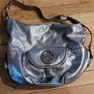 Silver Michael Kors purse